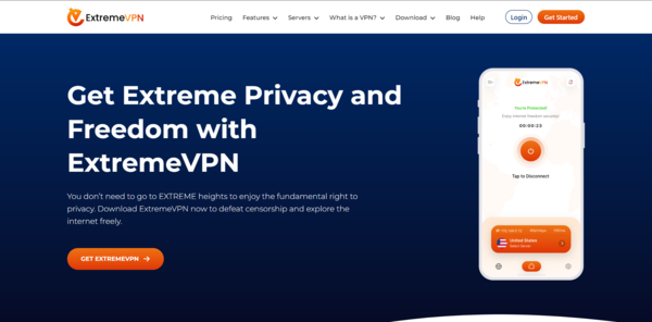 ExtremeVPN official site 600 > 300