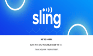 Sling TV error message