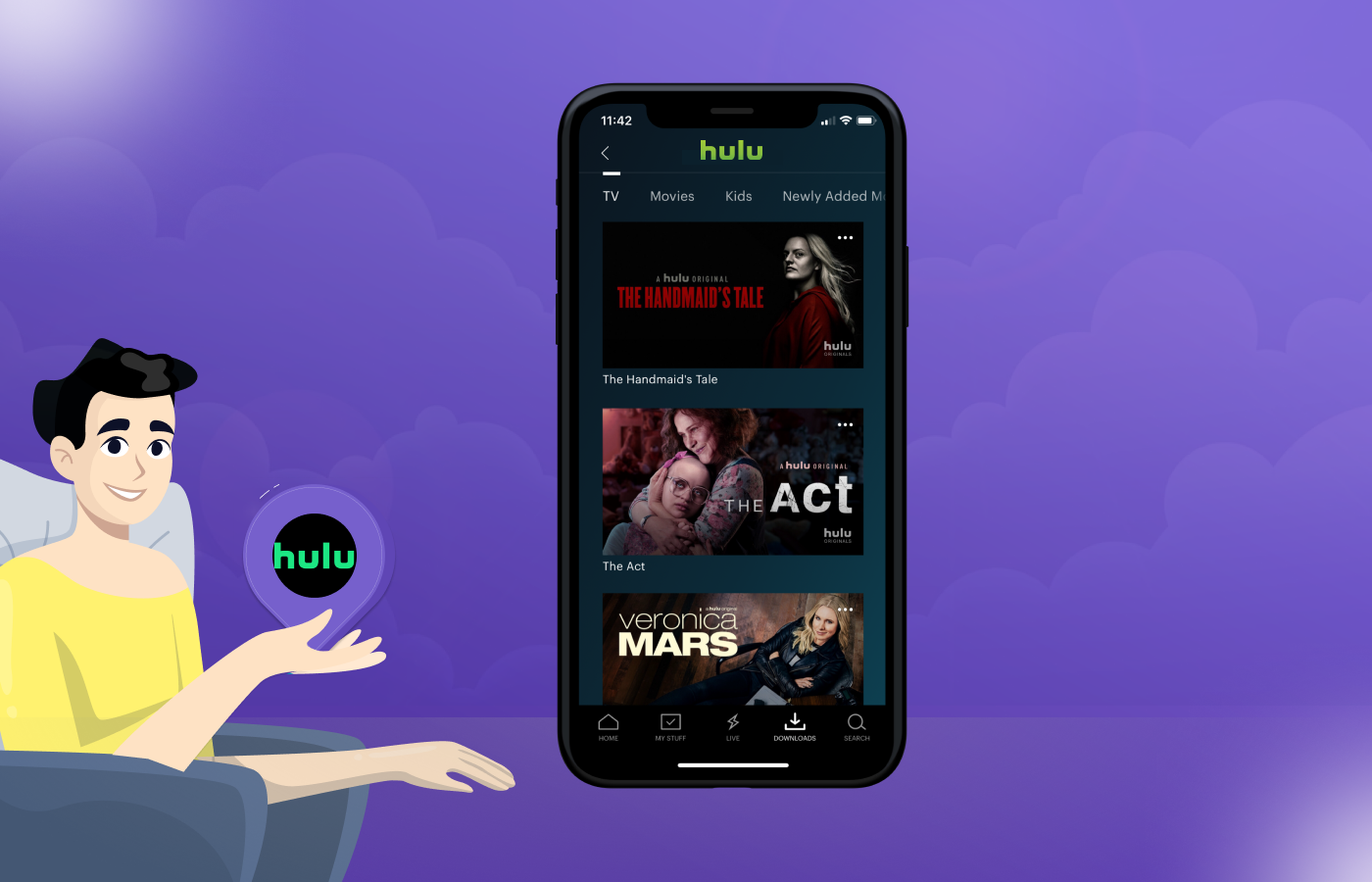 Hulu on iPhone