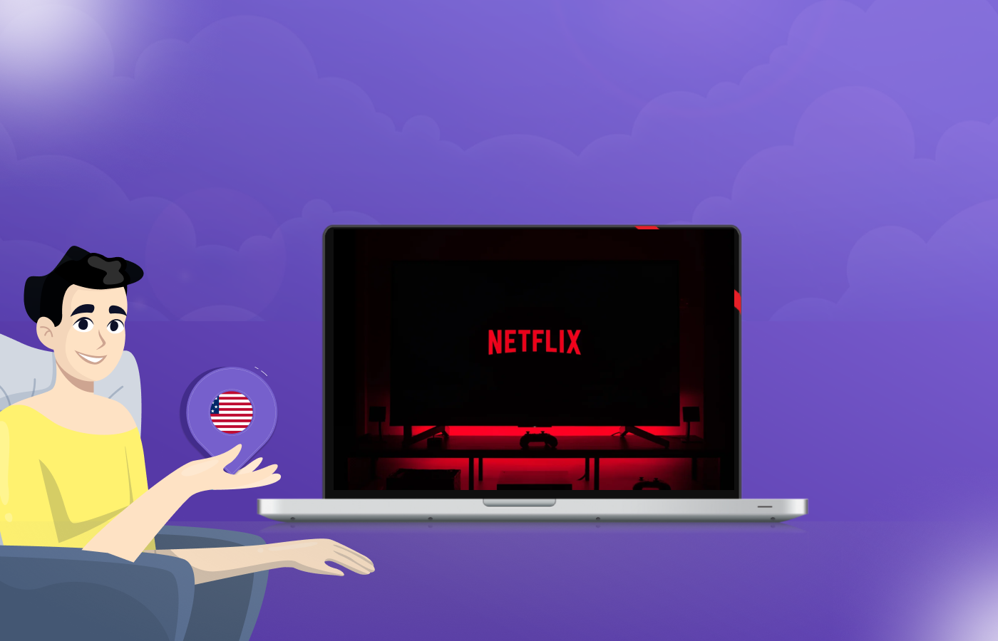 Stream US Netflix on Mac